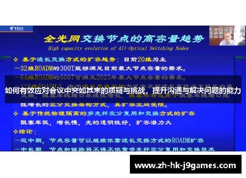 如何有效应对会议中突如其来的质疑与挑战，提升沟通与解决问题的能力