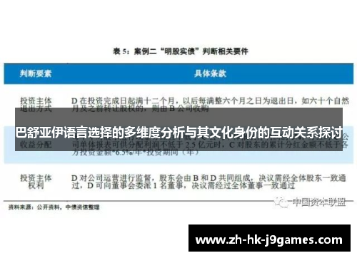 巴舒亚伊语言选择的多维度分析与其文化身份的互动关系探讨 巴舒亚伊语言选择的多维度分析与其文化身份的互动关系探讨